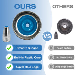 Carbon steel alloy bullet sinker for bass fishing