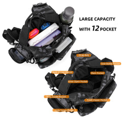 Carfond lightweight 1.3 lb tackle bag portrait emphasizes travel-friendly design