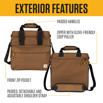 Carhartt Cold Front Cooler insulated foam close-up highlights premium ice retention.