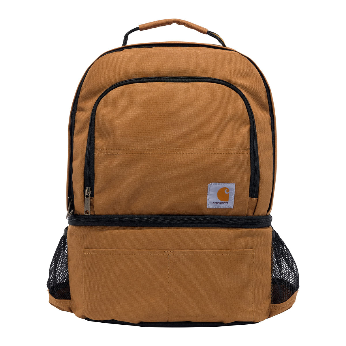 Carhartt Cooler Backpack front view shows rugged construction for daily use.