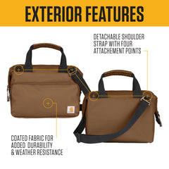 Carhartt Bluestone cooler durable liner for easy cleaning.