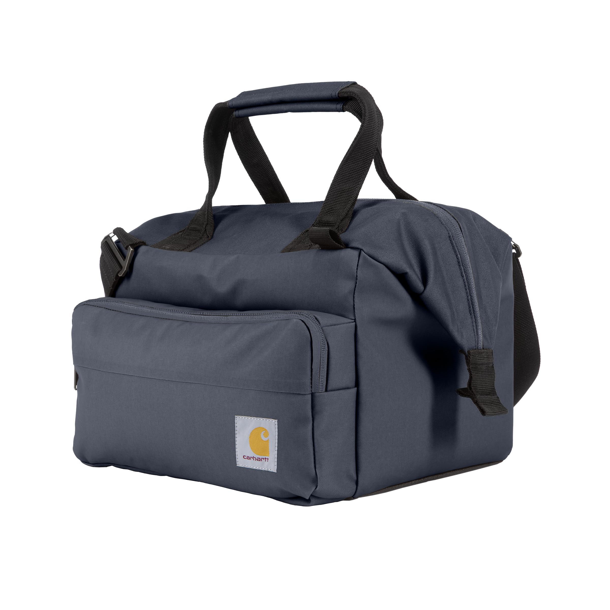 Carhartt Bluestone cooler front pocket for utensils and small items.