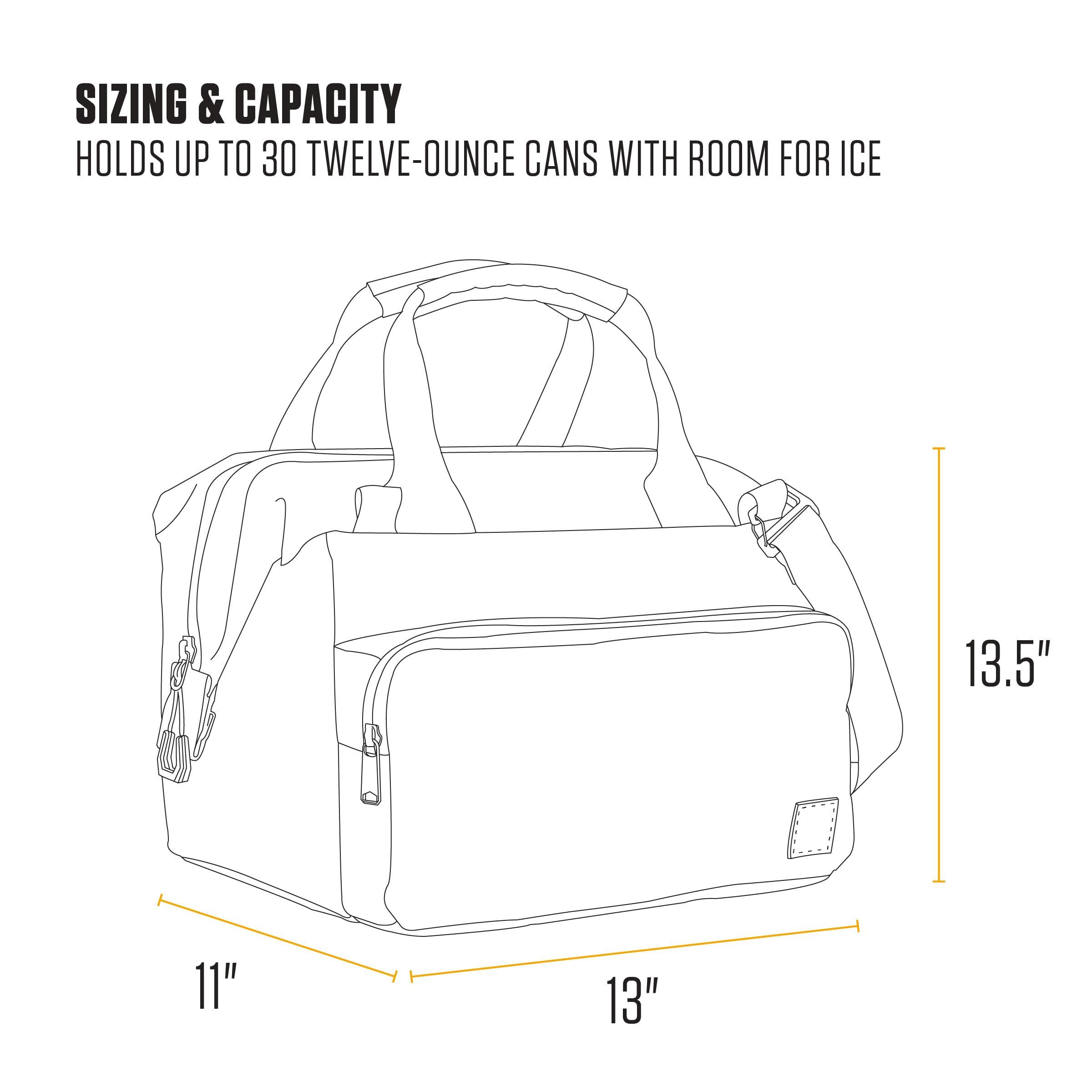 Carhartt Bluestone cooler padded handle for comfortable carrying.