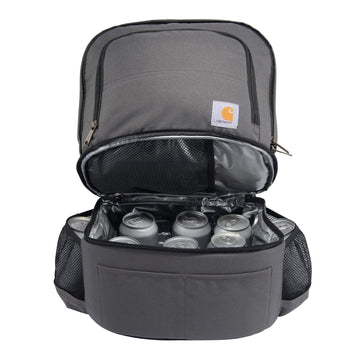 Carhartt front pocket and mesh pockets help organize small essentials.