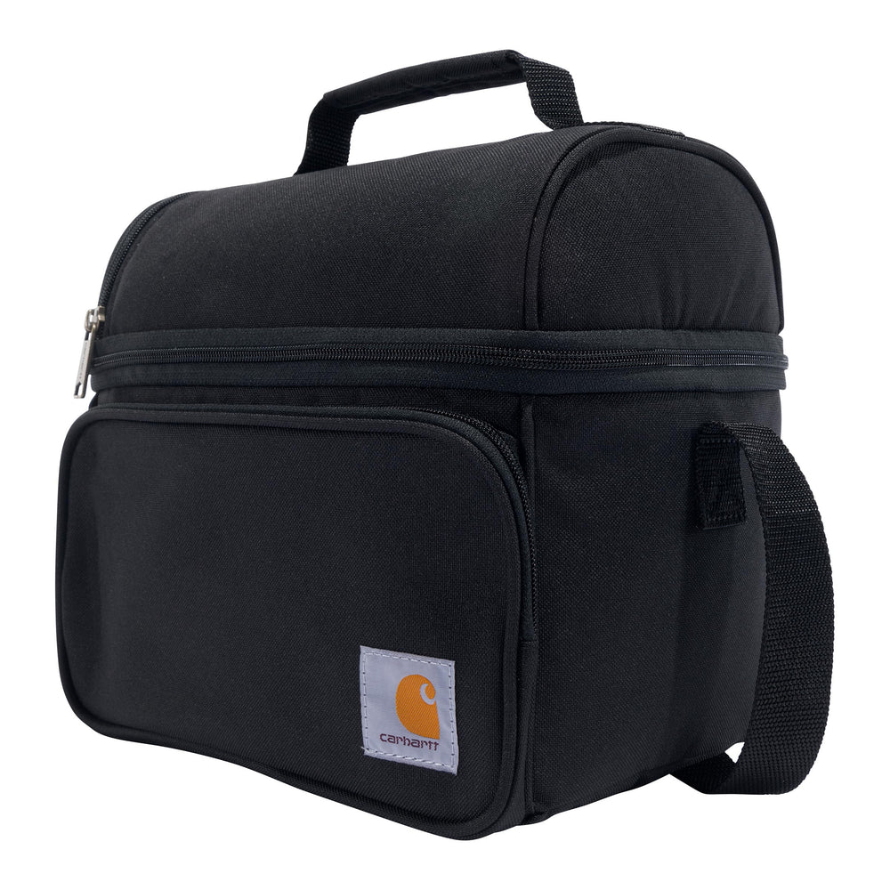 Carhartt insulated lunch-box with spacious-compartments keeps meals organized.