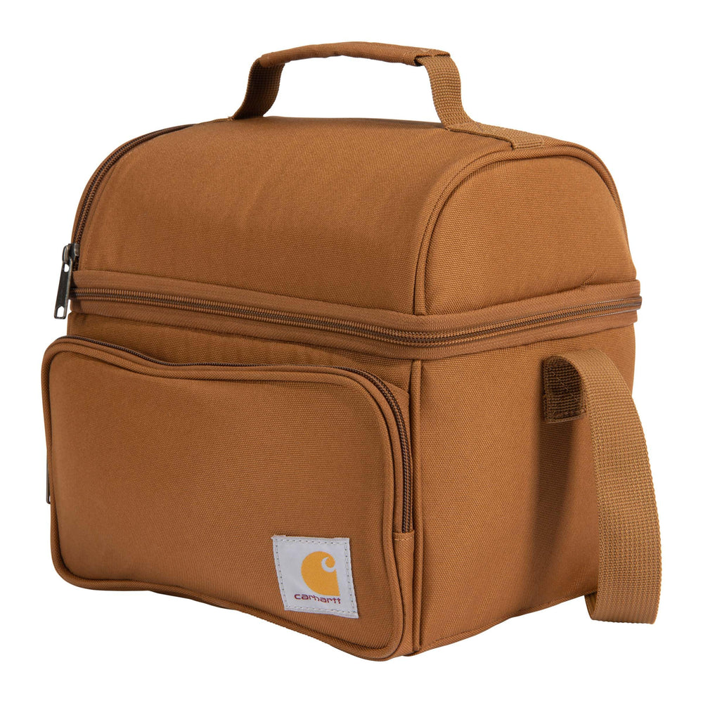 Carhartt lunch box dual compartments keep meals organized for busy workdays.