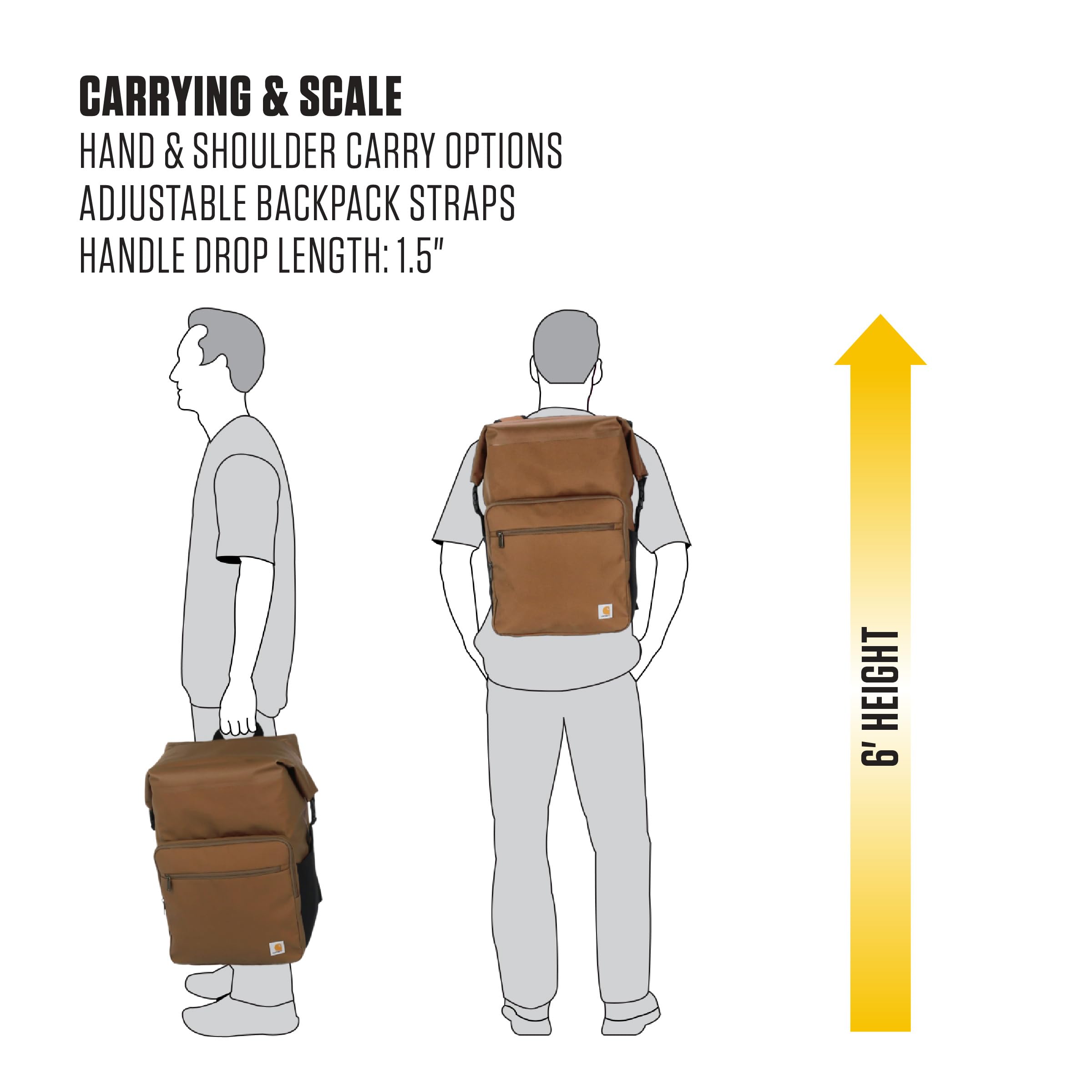 Padded shoulder straps shown for comfortable carrying.
