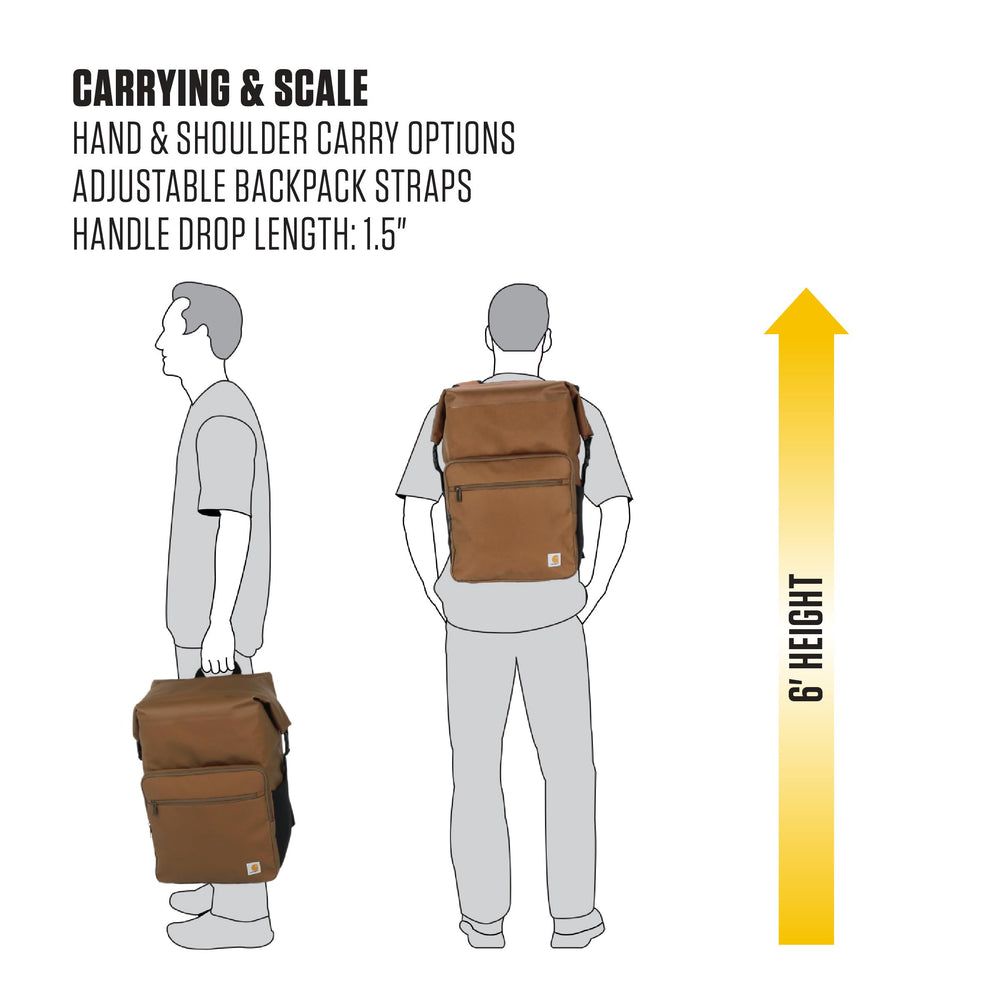 Padded shoulder straps shown for comfortable carrying.