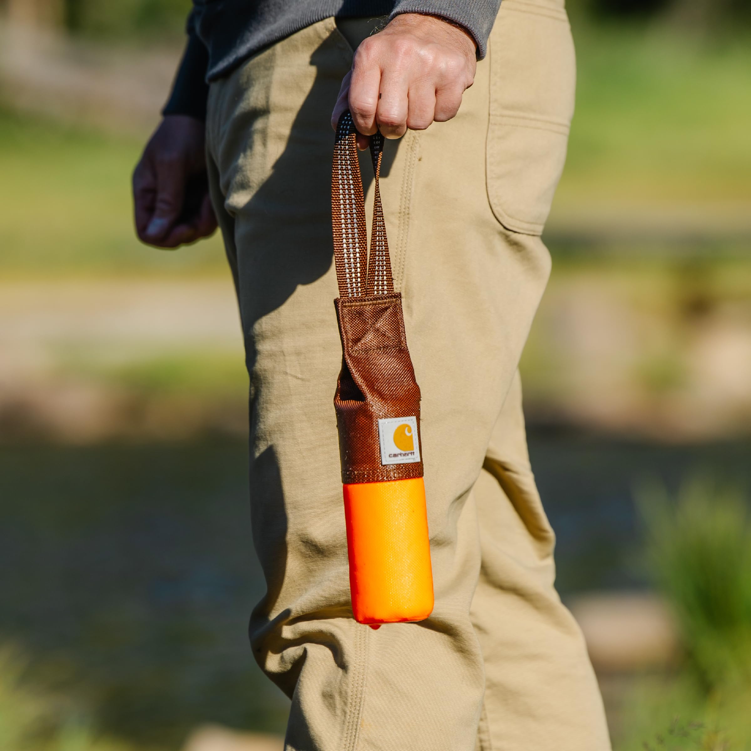Carhartt Pet Training Tool large size 18-in bumper for larger breeds.