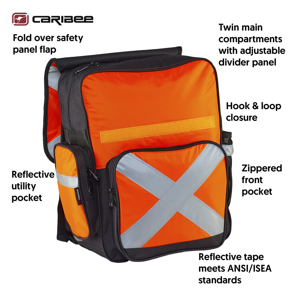 Caribee Pilbara back panel with breathable mesh for cooler carry.