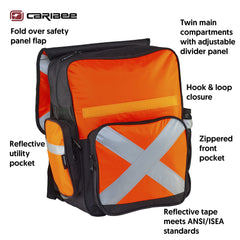 Caribee Pilbara back panel with breathable mesh for cooler carry.