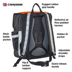 Caribee Pilbara rugged 600D construction for heavy-duty job site use.