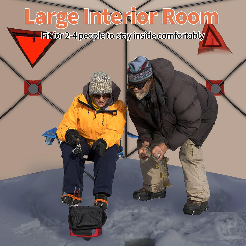 Carivia tent with two windows and vents promotes breathable shelter