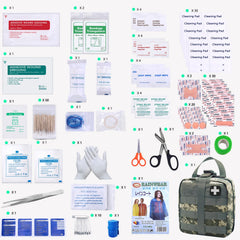 Carlebben water-resistant nylon case protects supplies in rain or splashes