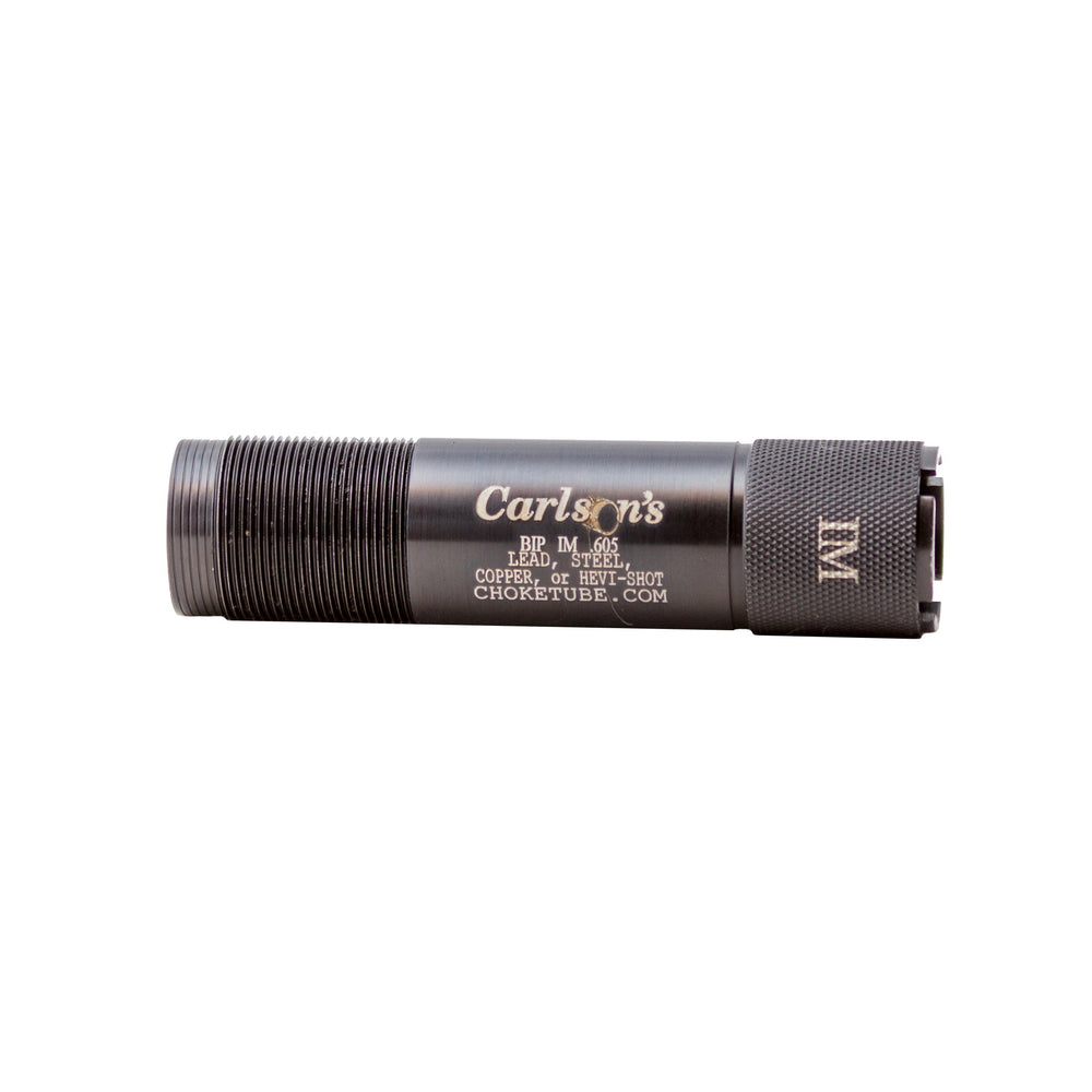 Carlson's choke tube for Browning Invector Plus in blue steel for enhanced accuracy on clay targets