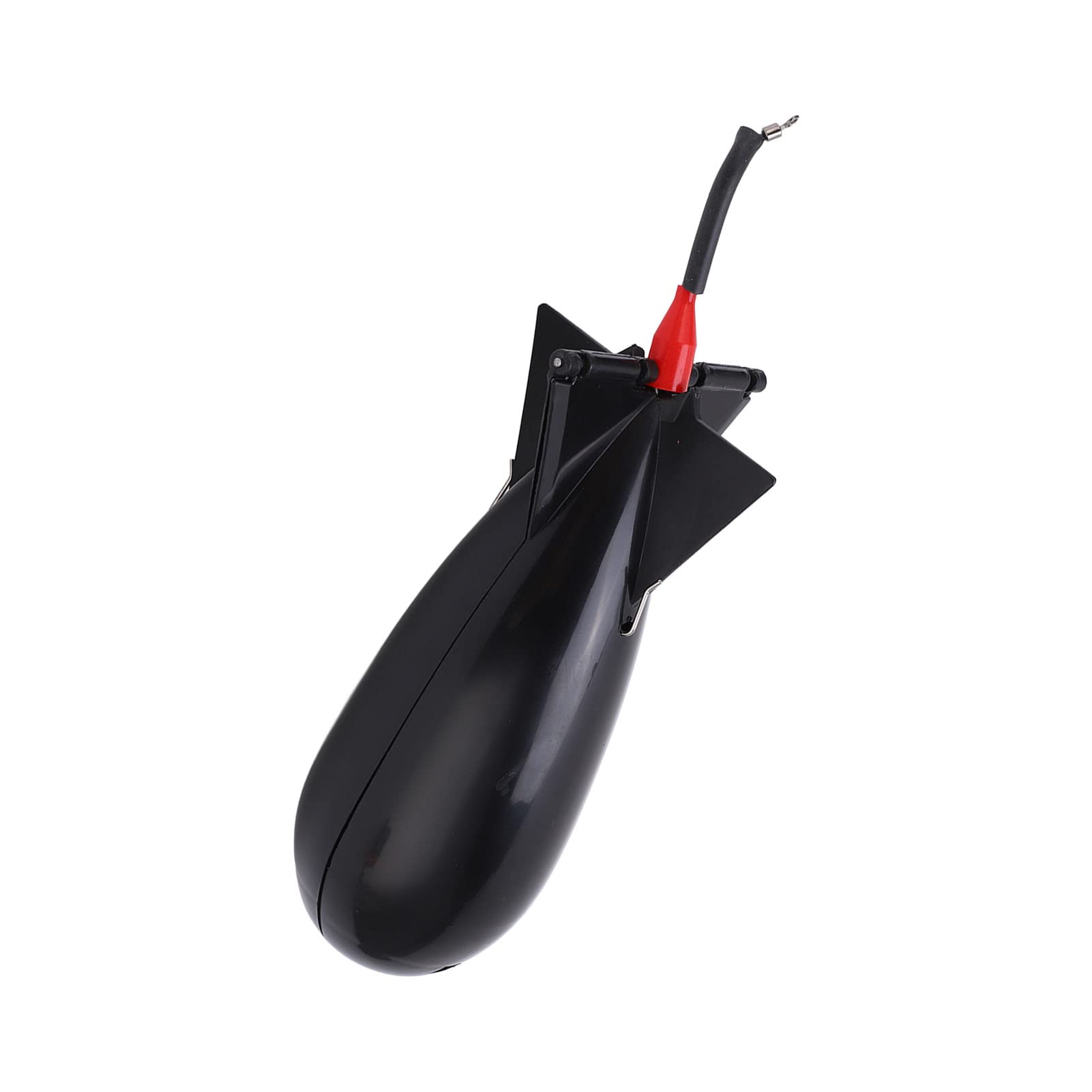 Carp fishing lure and connector components in black