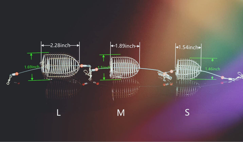 Carp bait cage feeder basket - size M