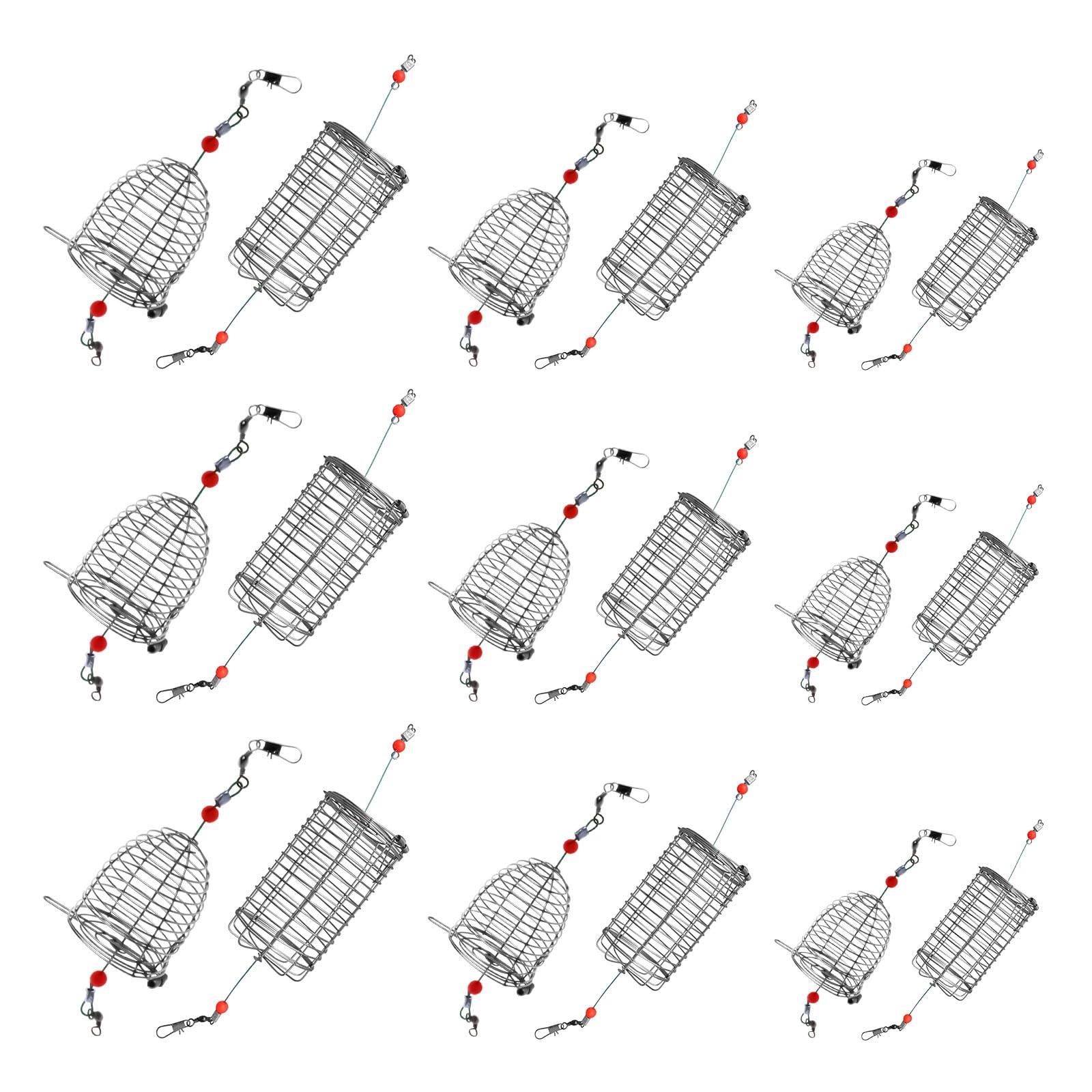 Conical bait cage 6x4 cm stainless steel