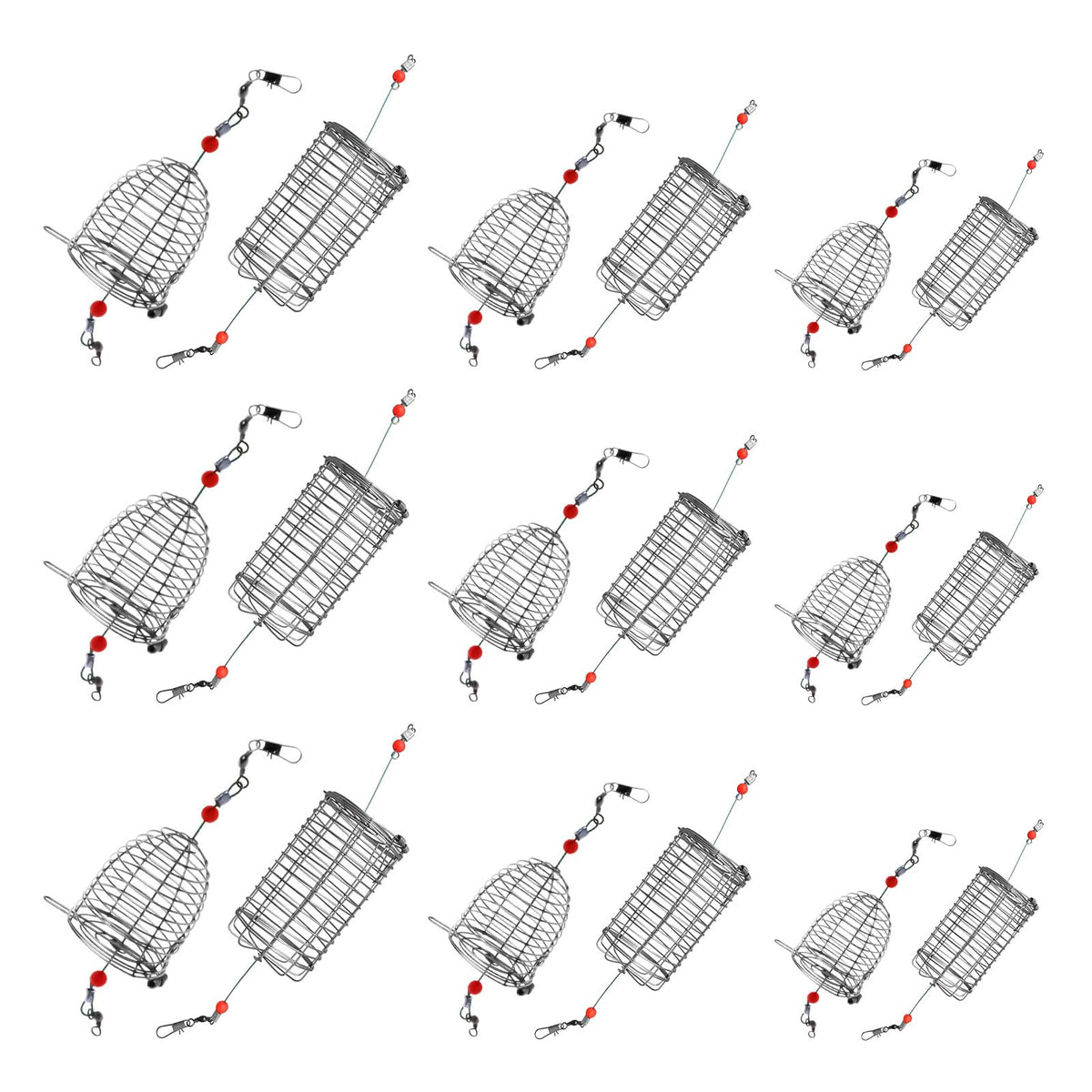 Conical bait cage 6x4 cm stainless steel