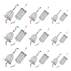 Conical bait cage 6x4 cm stainless steel