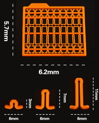Assorted colors boilie stops: orange, black, white, green, yellow