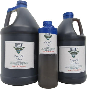 Carp Oil lure scent provides a thick, long-lasting attractant for carp fishing.