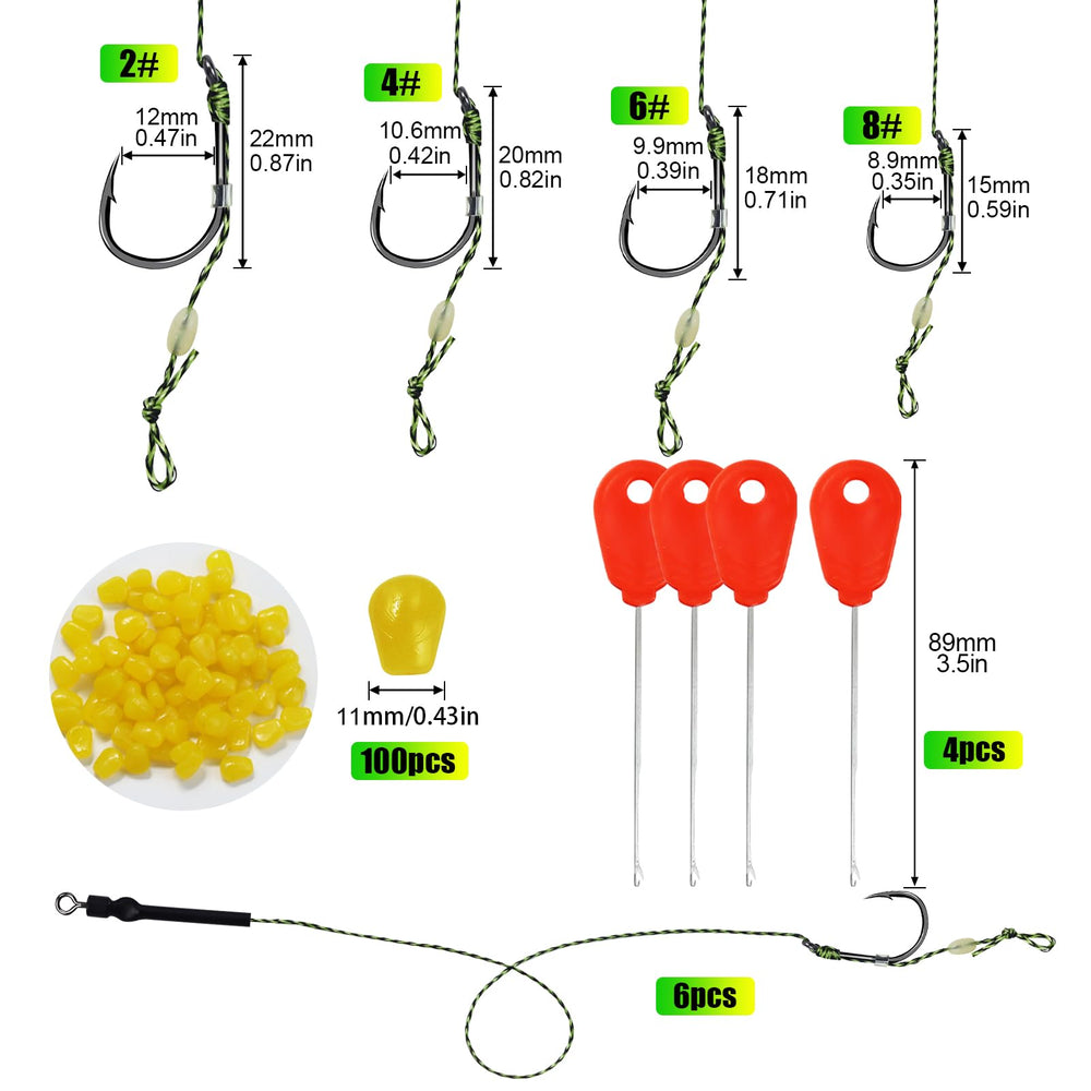 100 corn-flavored carp bait boilies