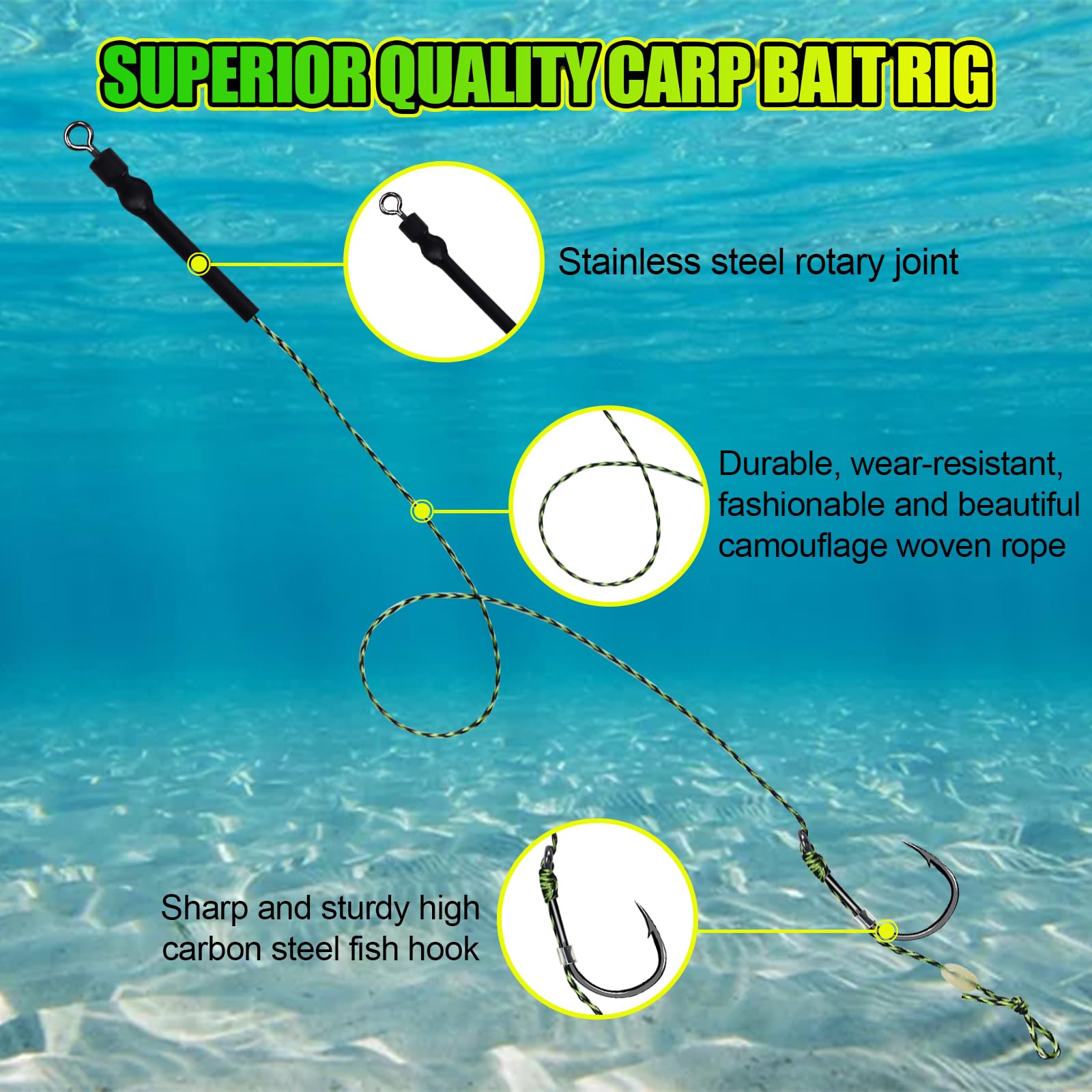 Tackle boards included in the carp rig kit