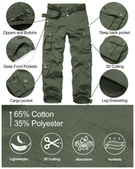 CARPANT Army Green tactical pants side pocket close-up