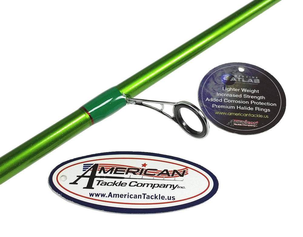 Carrot Stix Wild Wild Green Pro guides close-up showing Atlas 316SS frame durability.