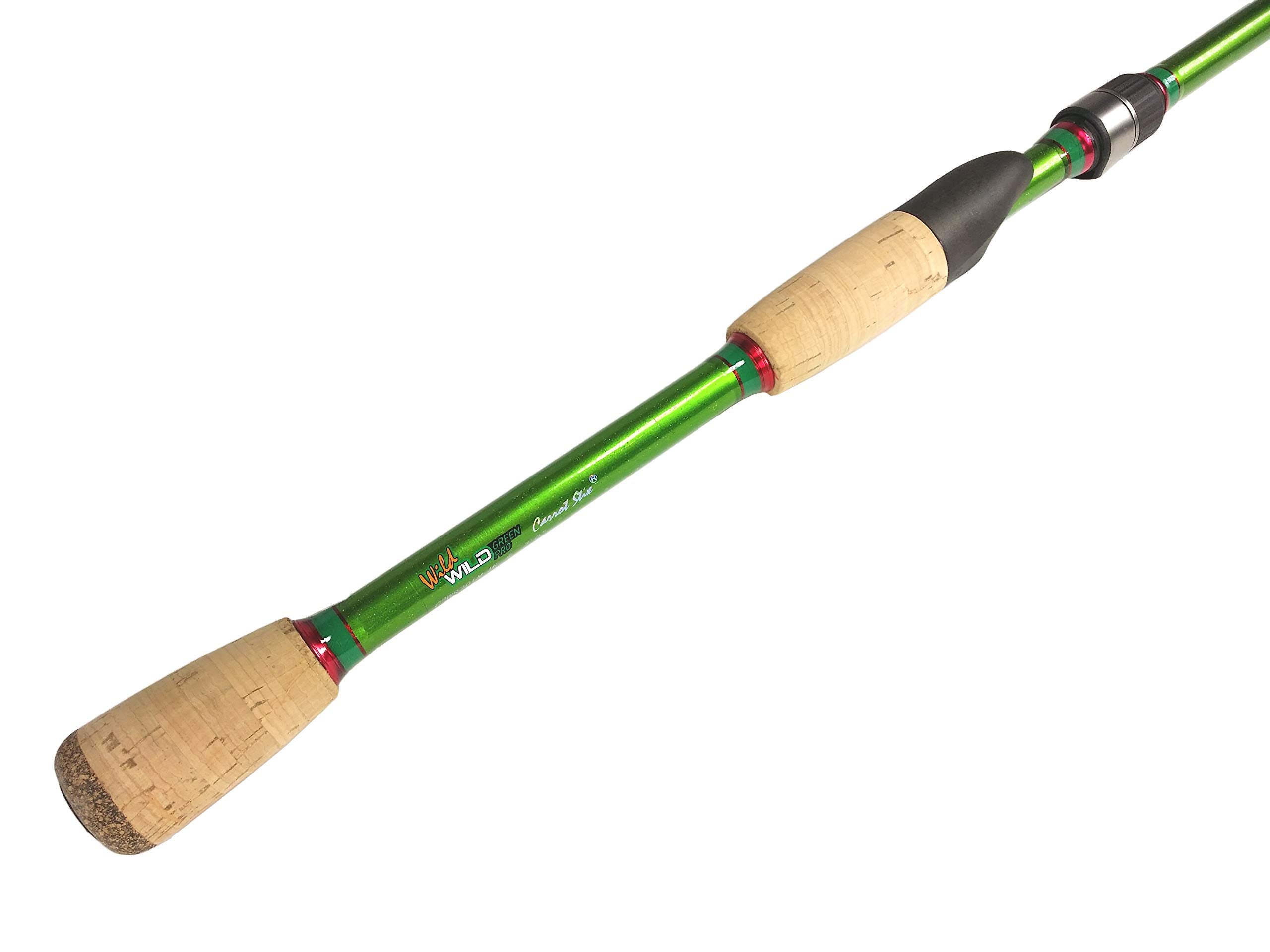 Carrot Stix Wild Wild Green Pro reel setup ready for inshore braid line performance.