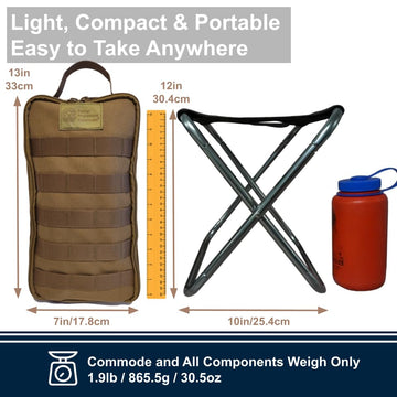 Carry Anywhere Commode biodegradable waste bags support responsible outdoor waste management.