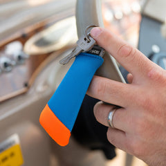 Carson floating keychain Blue/Green buoyant design ideal for boating and beaches