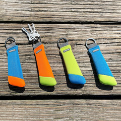 Carson floating keychain Orange/Blue bright color for quick spotting on the water