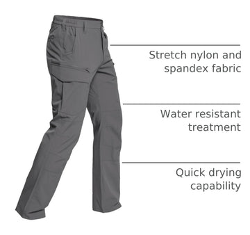 CARWORNIC hiking pants pocket organization with secure storage for essentials