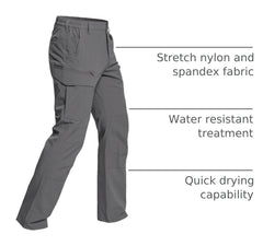 CARWORNIC hiking pants pocket organization with secure storage for essentials