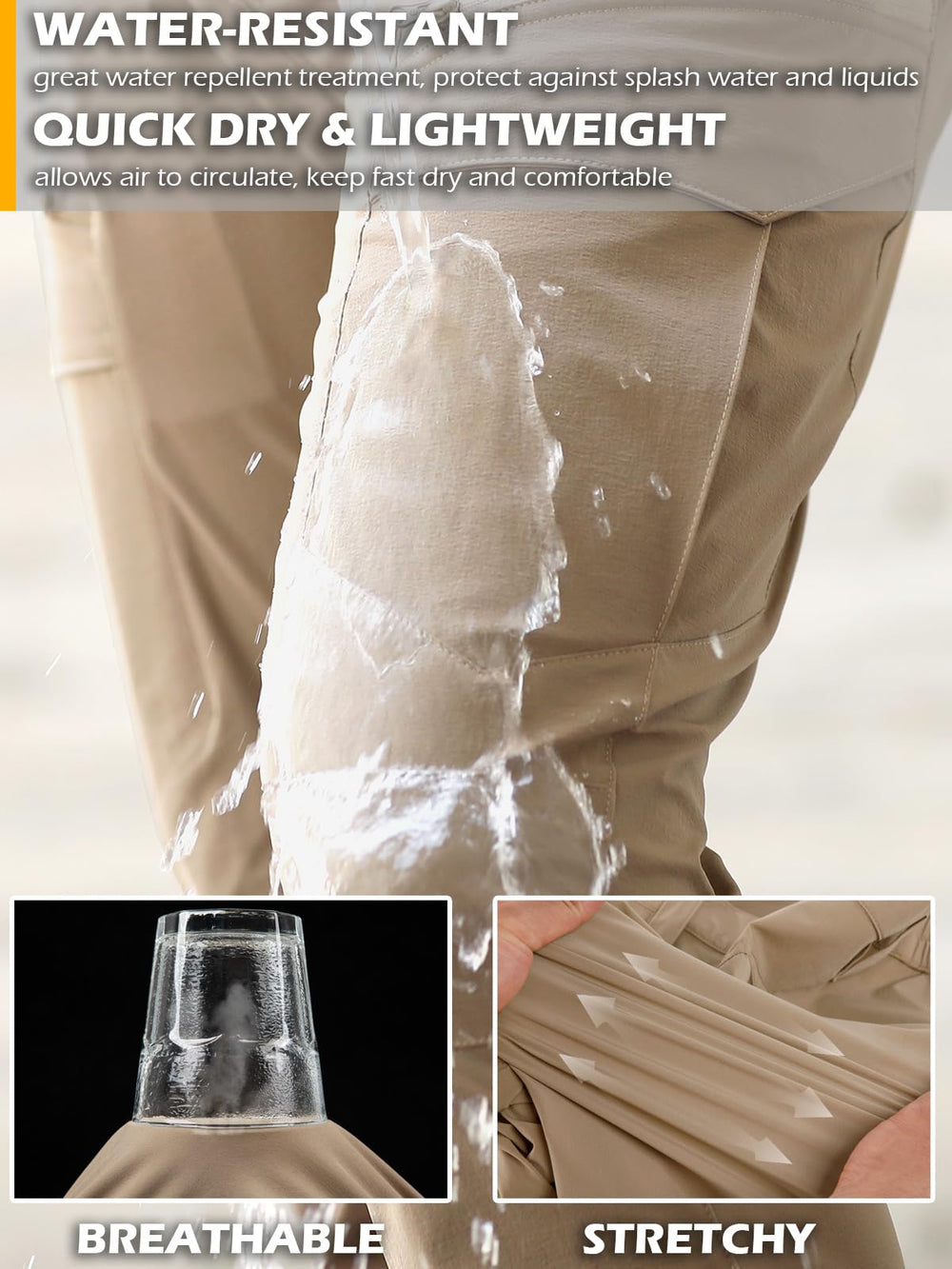CARWORNIC quick-dry technology pant material suitable for damp trails
