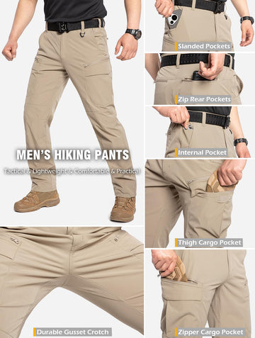 CARWORNIC 9-pocket design securely holds essentials for outdoor missions