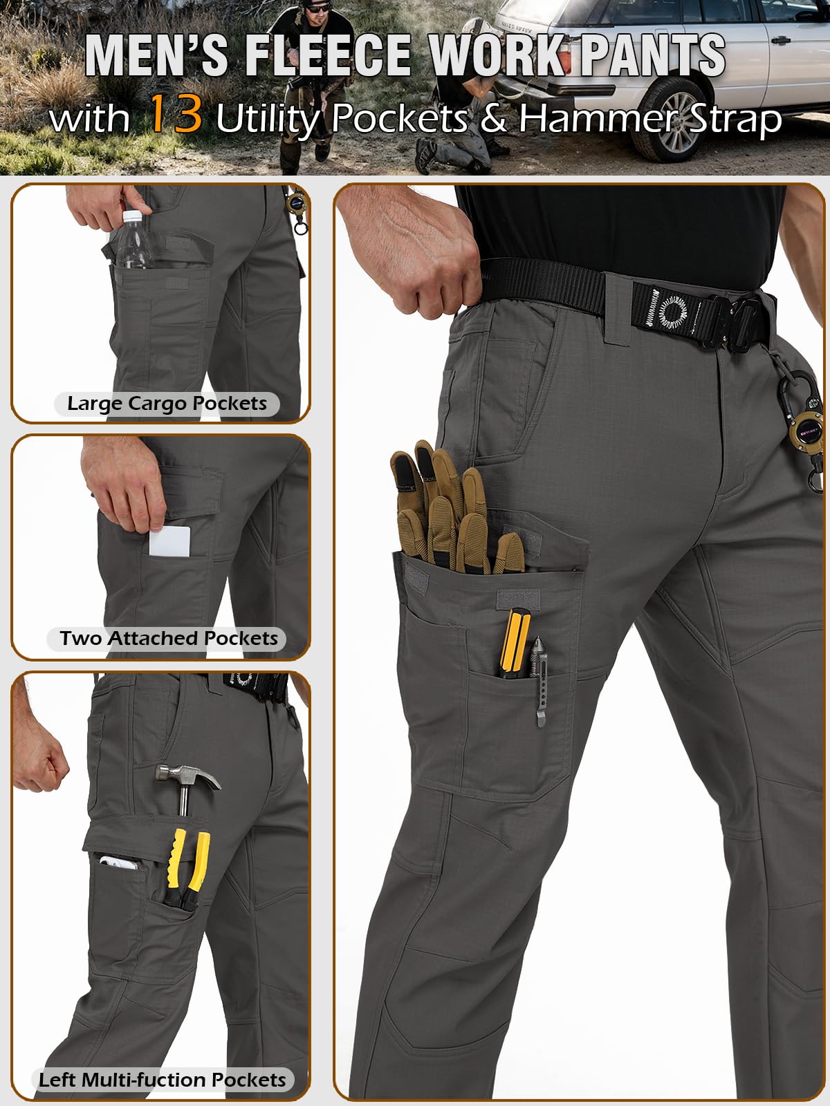 CarWornic knee gusset supports movement for bending and climbing