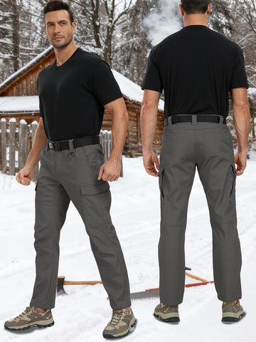 CarWornic fleece-lined pants display water-repellent outer fabric protecting against splashes in cold weather