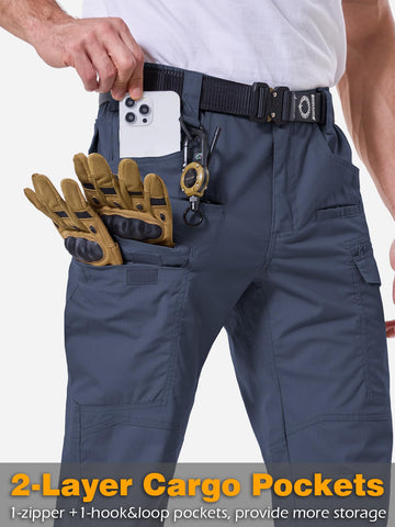 CARWORNIC men's stretch tactical pants eleven-pocket design for organized gear