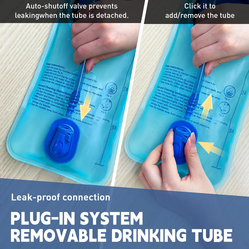 CasaCulina hydration bladder leak-proof seal, reduces spills during activity.