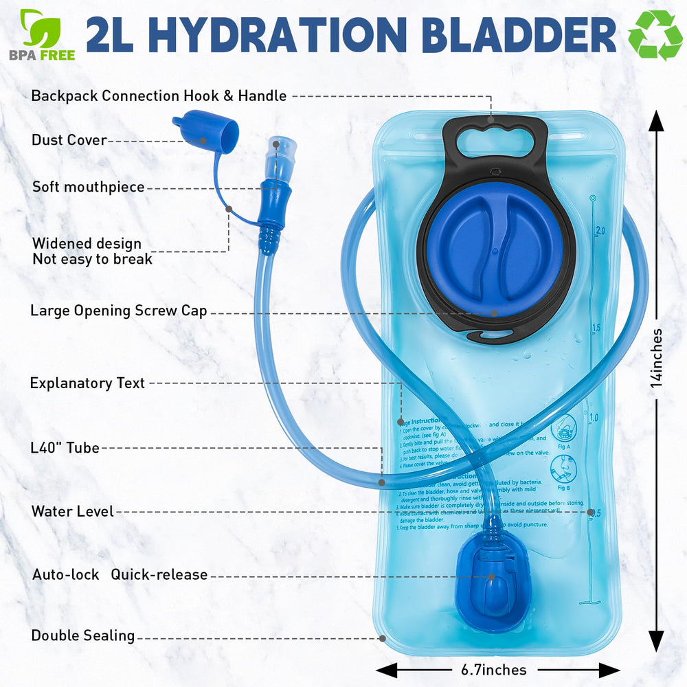 CasaCulina hydration bladder cap open, easy refilling for quick campsite breaks.