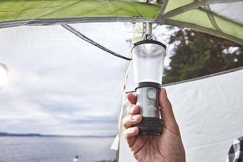 Cascade Mountain Tech lantern folded, compact for easy packing.