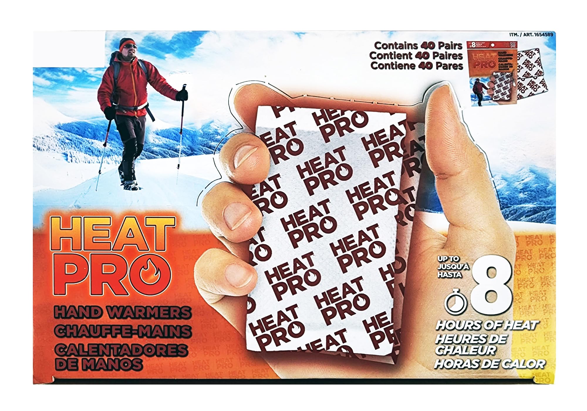 Heat Pro hand warmers pouch ready to activate for outdoor warmth