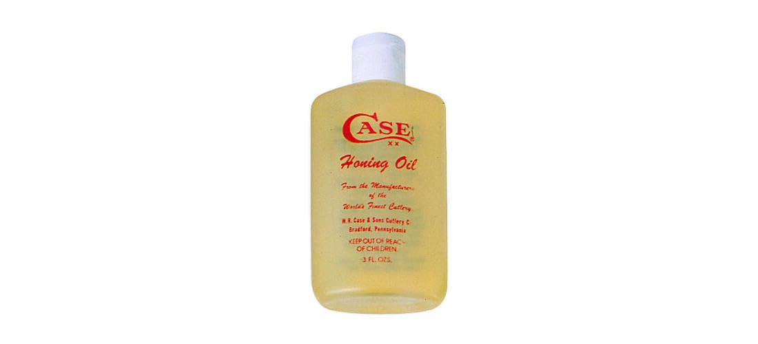 Case 910 honing oil in use for smooth sharpening on Case knives