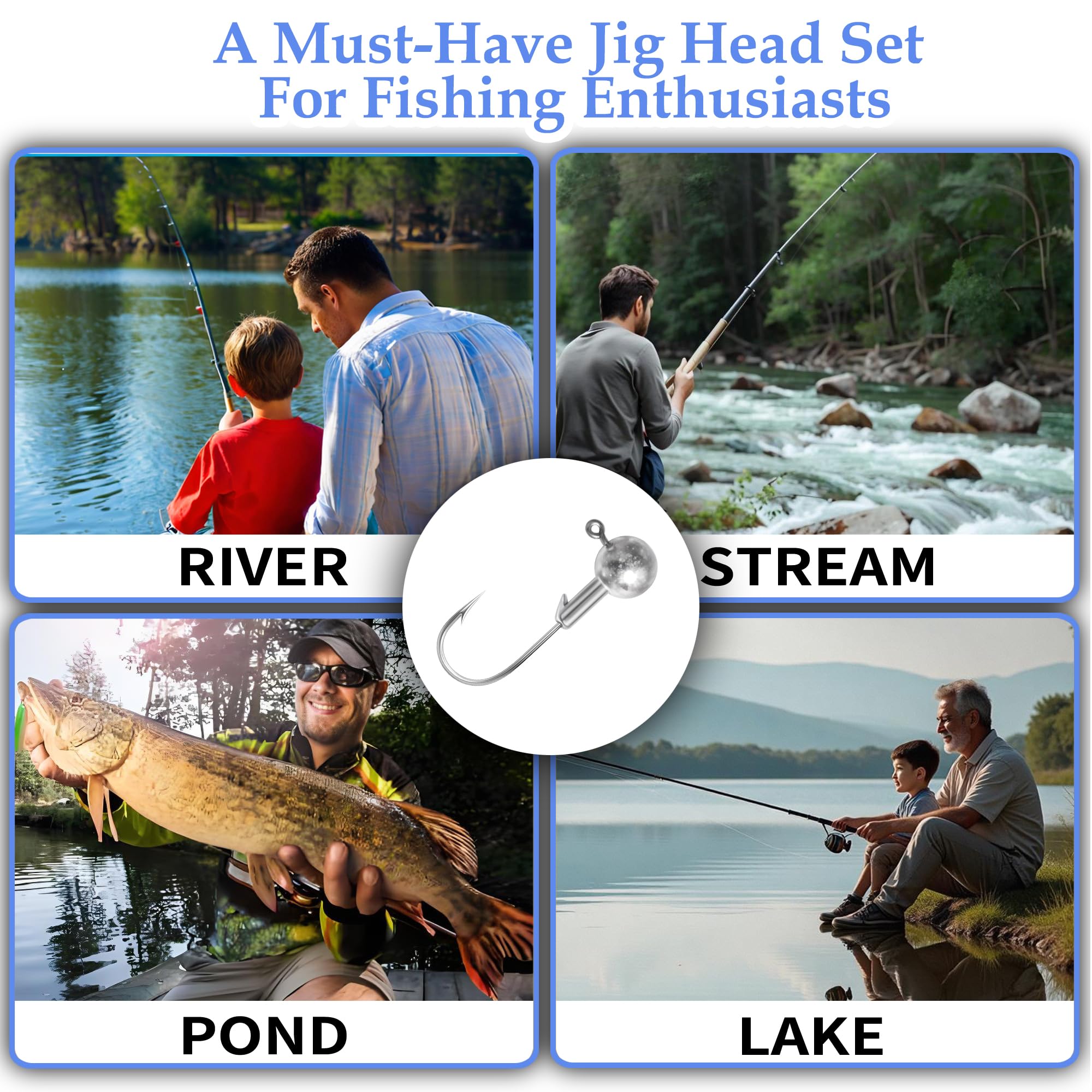 plastic case organizing jig heads by size