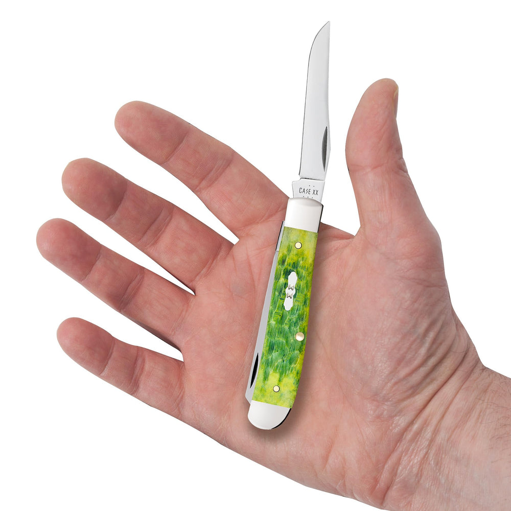 Case XX MINI TRAPPER in pocket display emphasizing compact everyday carry.