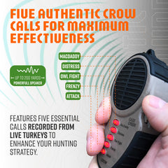 Cass Creek CC-065 five digital crow calls offer versatile signaling options