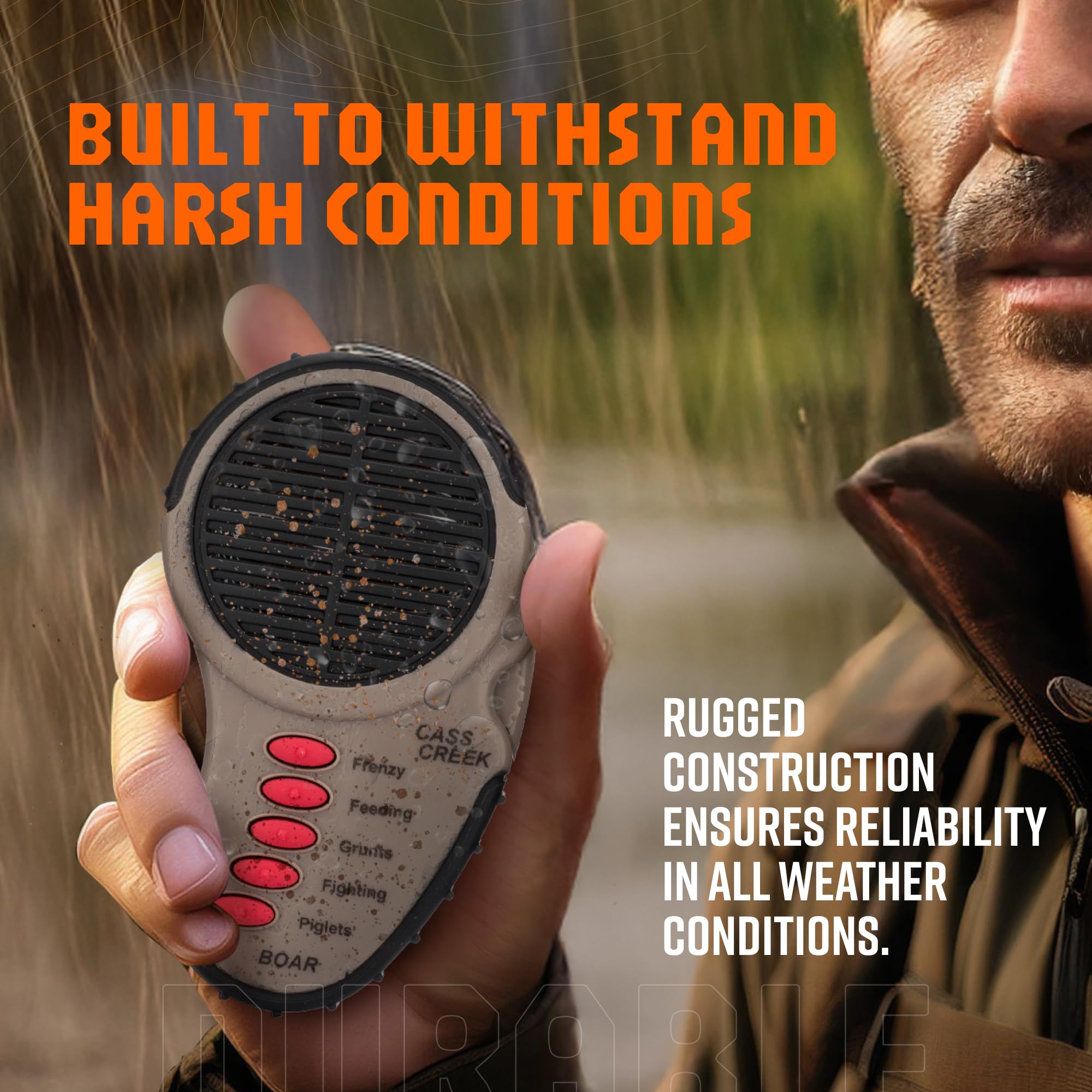 Cass Creek Ergo Deer Call CC983 EZ thumb dial enables one-handed volume control.